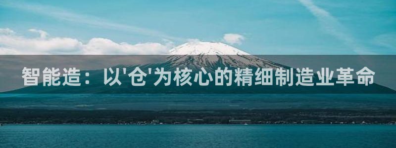 彩神趣购彩用户注册：智能造：以\'仓\'为核心的精细制造业革命