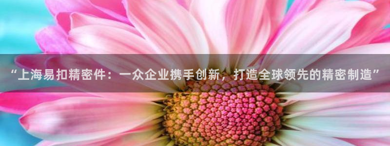 彩神新微聊：“上海易扣精密件：一众企业携手创新，打造全球领先的精密制造”