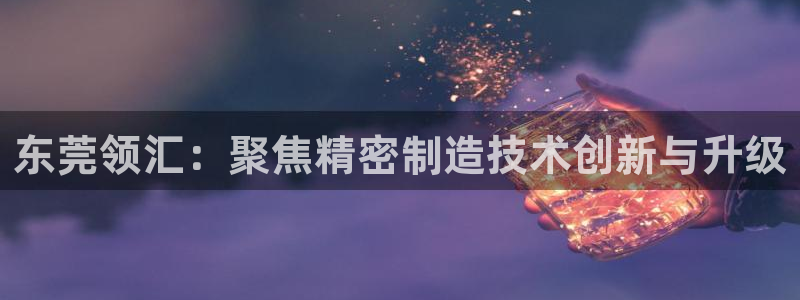 彩神vip购彩：东莞领汇：聚焦精密制造技术创新与升级