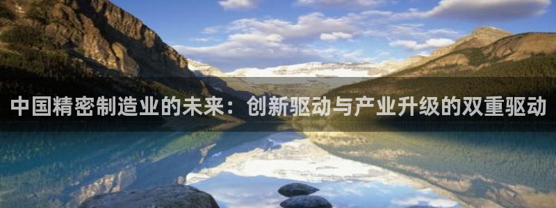 彩神vⅲ下载安装：中国精密制造业的未来：创新驱动与产业升级的双重驱动