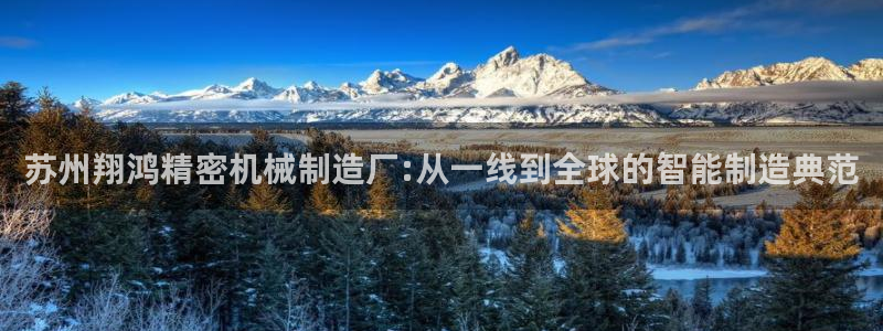 彩神新微聊：苏州翔鸿精密机械制造厂:从一线到全球的智能制造典范