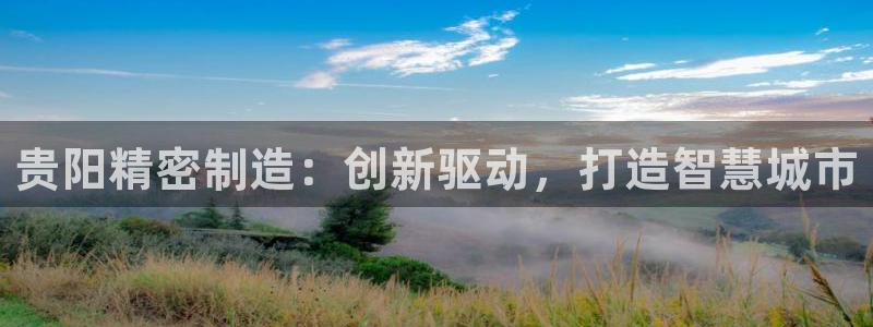 彩神8官网版是正规的吗：贵阳精密制造：创新驱动，打造智慧城市