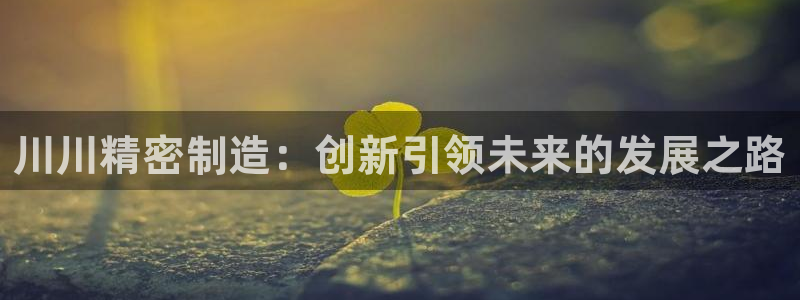 有谁知道彩神争霸的网址：川川精密制造：创新引领未来的发展之路