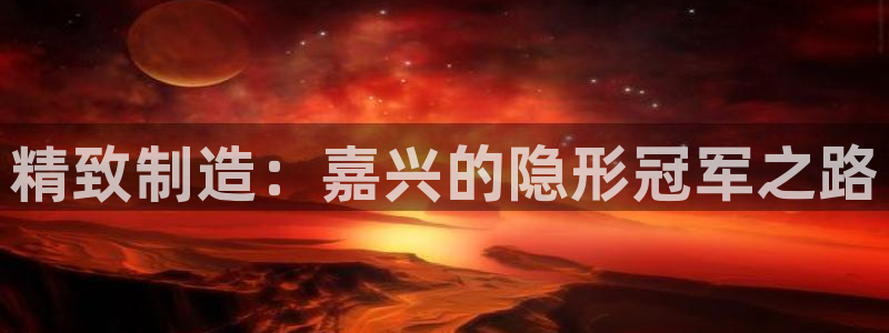 彩神大发黑平台：精致制造：嘉兴的隐形冠军之路